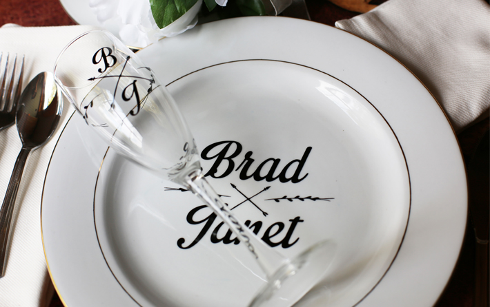 Personalize your Dinnerware with Vinyl