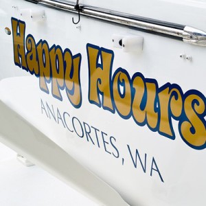 Custom Boat Lettering