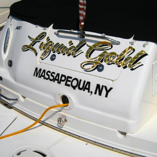 Specialty Gold Leaf Lettering & Chrome Vinyl Lettering